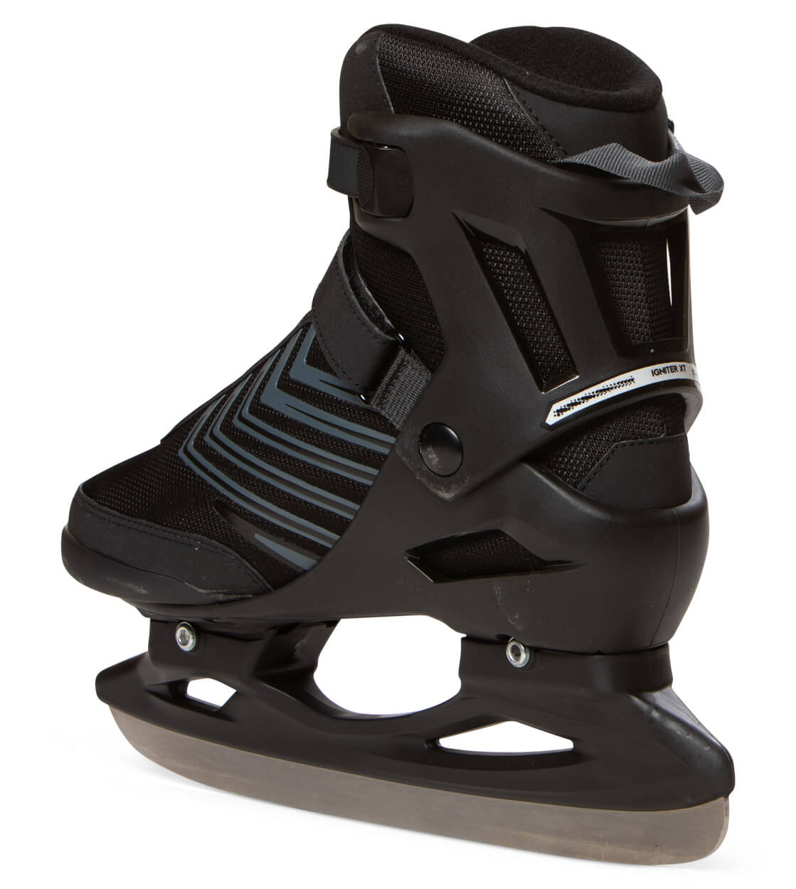 Pattini Ghiaccio Rollerblade Igniter - Pattini Ricreativi Uomo Nero/Grigio Con Lame Inox
